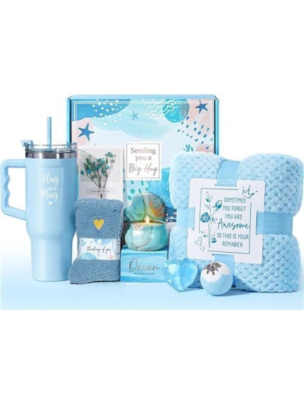 Birthday Gifts Women Self Care Get Well Soon Relaxing Spa Anniversary Basket